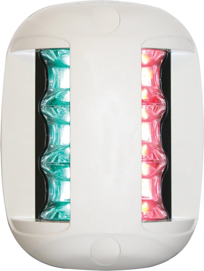 FOS serie 20 LED navigatieverlichting - 2-kleuren (groen/rood) - Wit