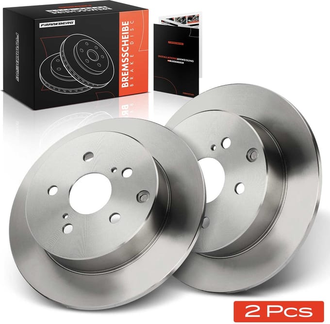 Frankberg 2x Remschijven Achteras voor Toyota Corolla Verso 16L 18L