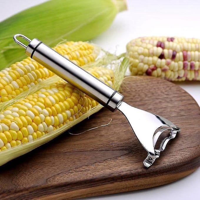 *** RVS Maïs Stripper - Mais Peller - Voedselraspen en zesteurs - Corn Stripper - van Heble®***