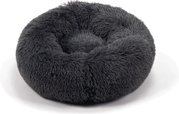 Beeztees Yali - Hondenmand - Pluche - Fluffy - Grijs - Diam. 50 cm