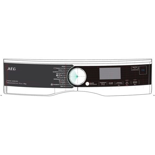 AEG controlepaneel, wit, AEG 140238714046