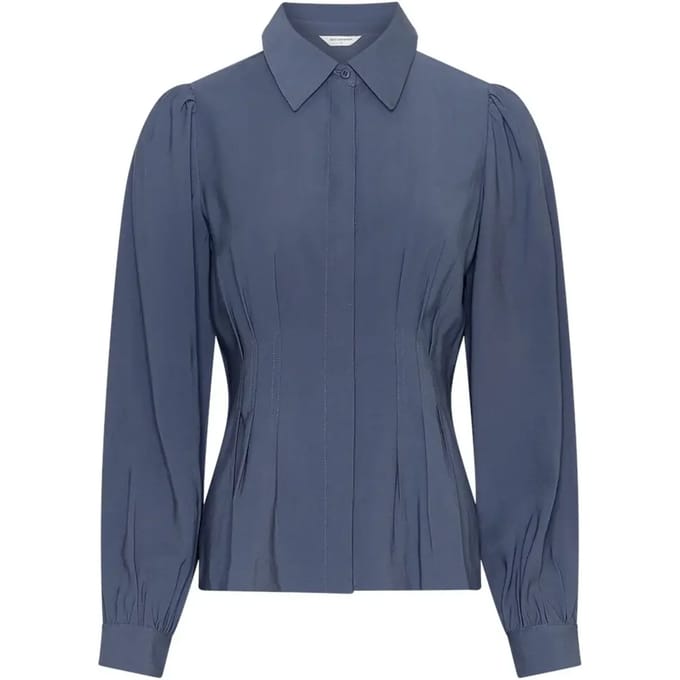 MSCH Copenhagen Mschelsa Asana Shirt Dames - Topjes - Blauw - Maat L