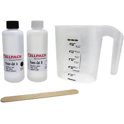CellPack 335121 POWER GEL/1000ml 2-componenten gel op siliconenbasis voor het verglazen van tweecomponenten en aansluitdozen Transparant 1 stuk(s)