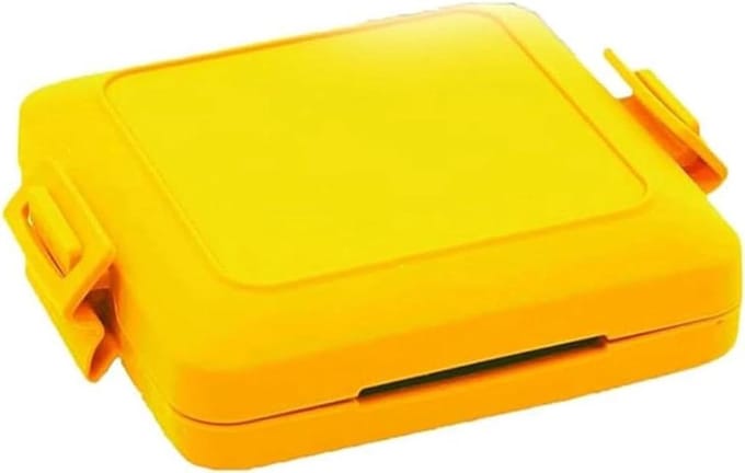 Magnetron Tosti Maker - Toastie Pan - Snel Tosti's Maken - Vaatwasmachinebestendig - Compact Formaat - Geel