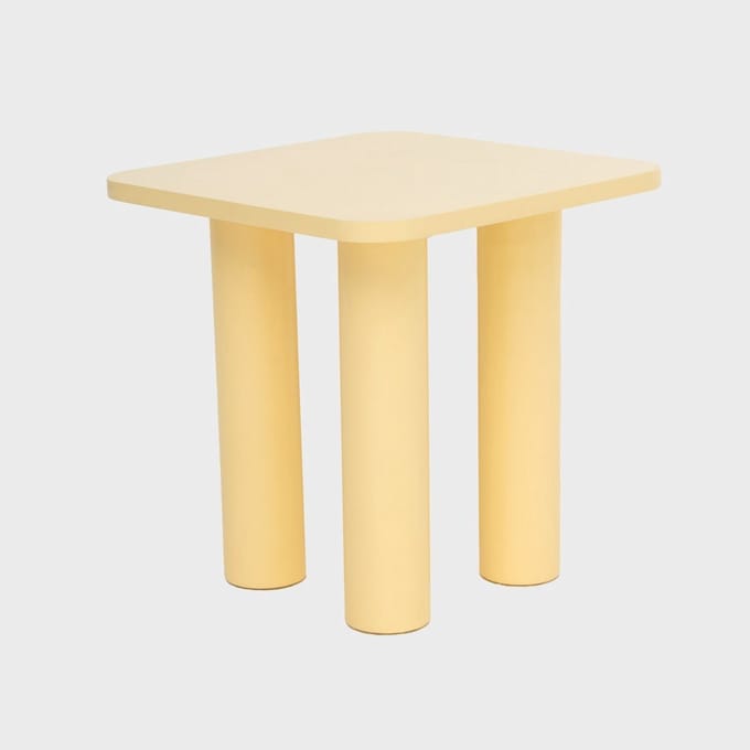 HOMLA - Salontafel - DRUVA - Wit - 40x40x40 cm