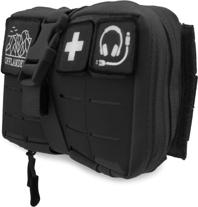 OFFLANDER - Tactical MOLLE Tas - Zwart - Voor Kabels en Powerbank
