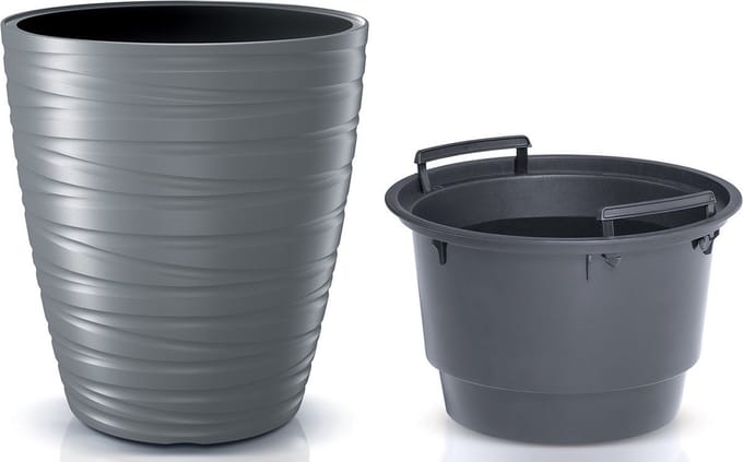 Kunststof Bloempot Grijs - Ø47 cm – Hoogte 52 cm