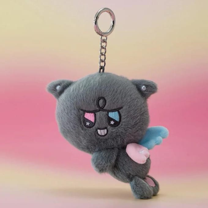ATEEZ - [MIGHTEEZ Wonder Room] fee Pluche Sleutelhanger KKAMYO (WOOYOUNG) gray