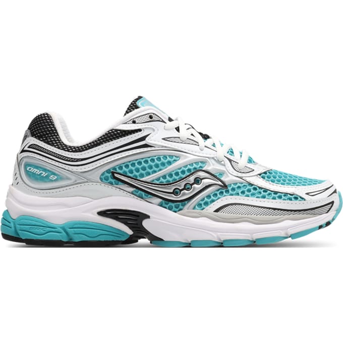 Saucony Progrid Omni 9 Sneakers Dames - Blauw - Maat 37 - Mesh/Synthetisch