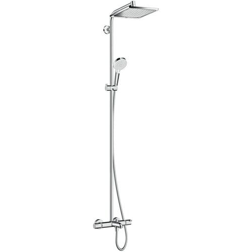 Hansgrohe Crometta e 240 - 1jet - showerpipe - met bad - thermostaat - hoogglans chroom