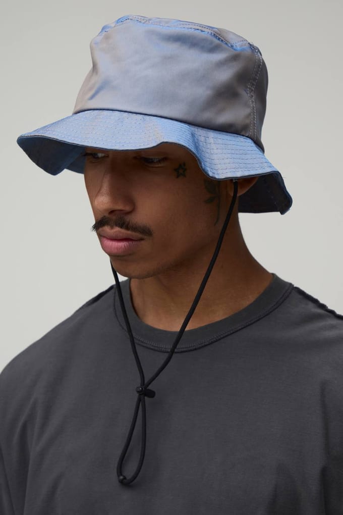 Iriserende Boonie Bucket Hat | Purple