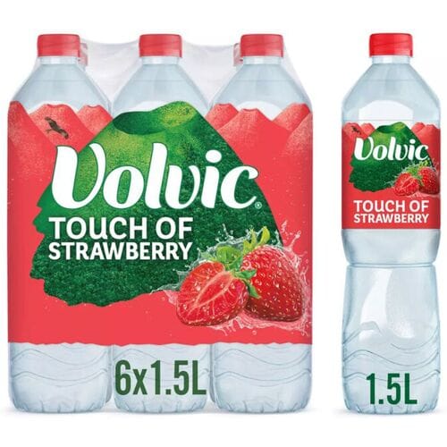 Volvic Touch of Fruit aardbei - 6 x 1,5 l