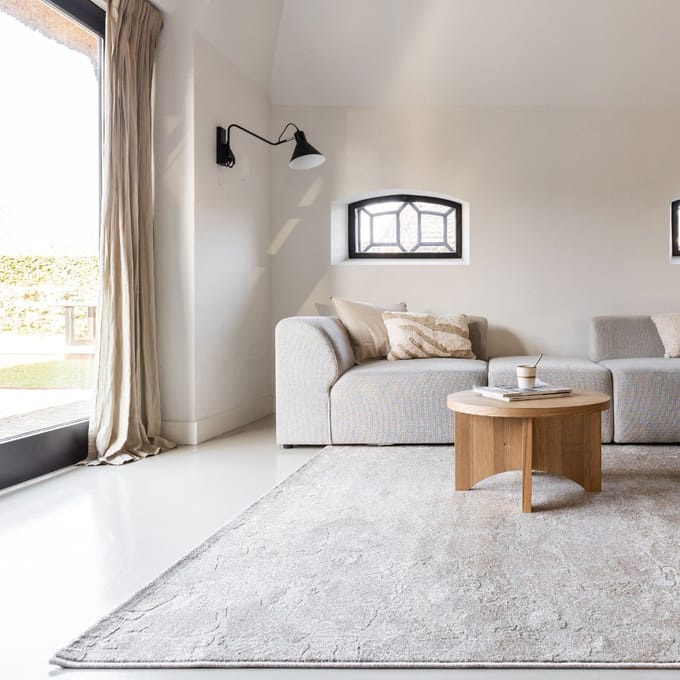 Vloerkleed Cairt Geel/beige - 200 x 290 cm - (L)