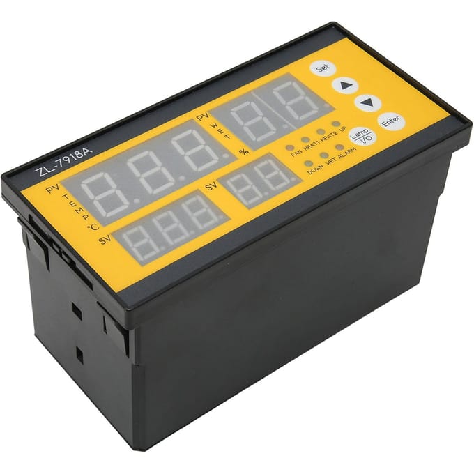 Eierbroedmachine Controller Vochtigheid Temperatuurregeling Nauwkeurige Volautomatische Uitkomstmachine Controller 100 tot 240V yellow