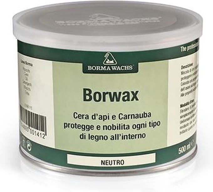 Borma Wachs Borwax Meubelwas pasta Honing (kleur 147) - 500ml