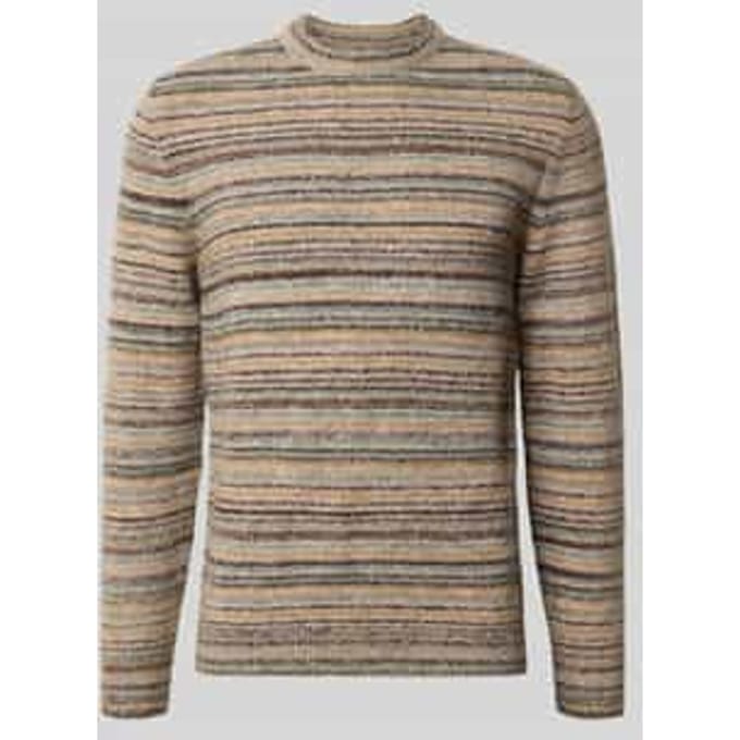 Regular fit gebreide pullover met wol