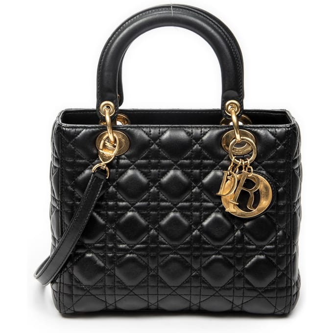 Medium Lady Dior Zip   schoudertas