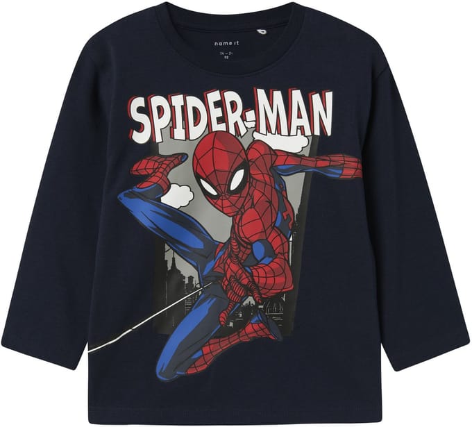 NAME IT - NMMJUICE SPIDER NREG LS TOP NOOS MAR - Jongens - Blouses