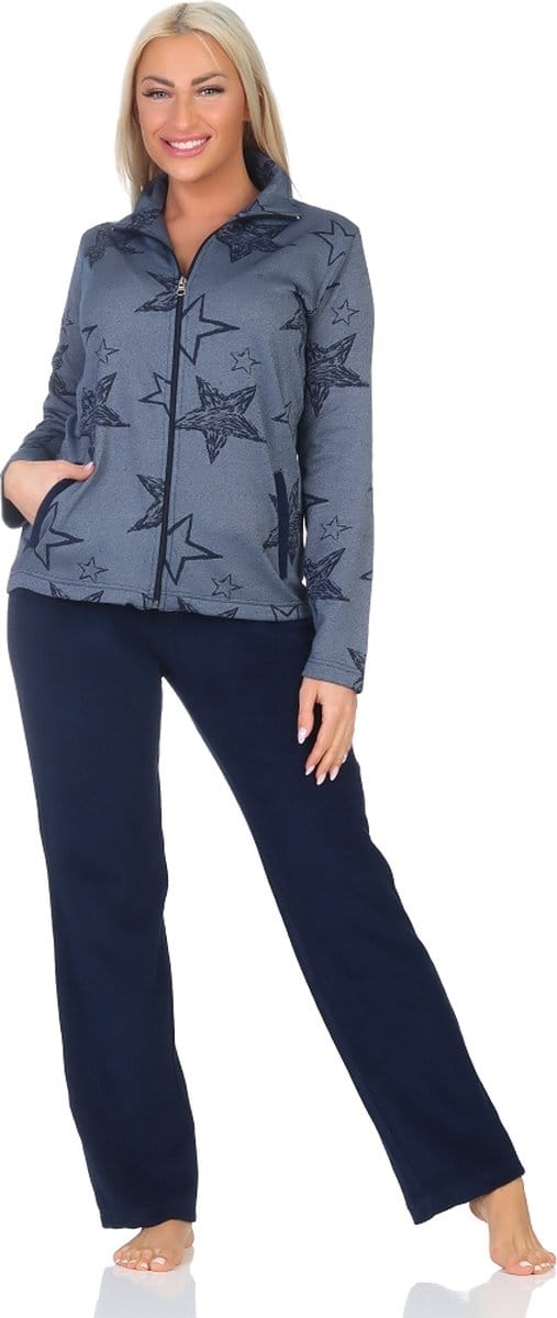 Normann dames huispak 22421693030 - Blauw - S 36/38