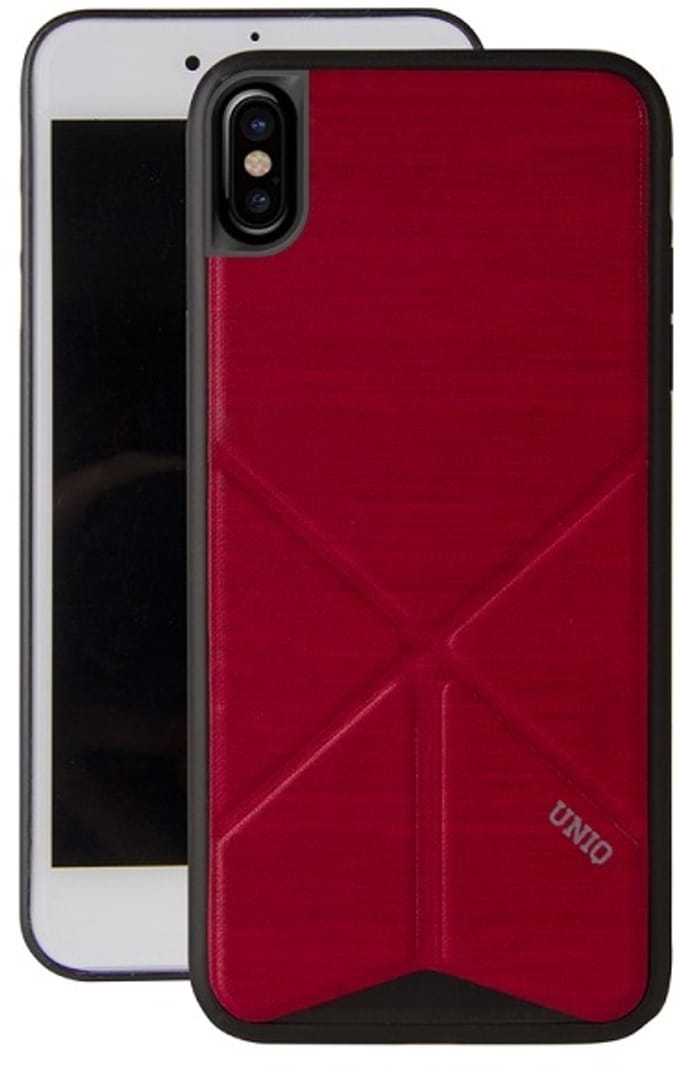 UNIQ Transforma Ligne Serie - iPhone X Etui - Categorie - Czerwone, Standaard - Magnetisch