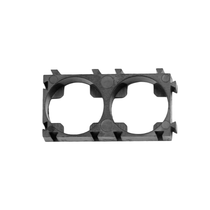 100 Stuks 18650 Lithium Batterij Beugel Mobiele Spacer Dubbele Batterij Houder Beugel DIY Batterij zwart