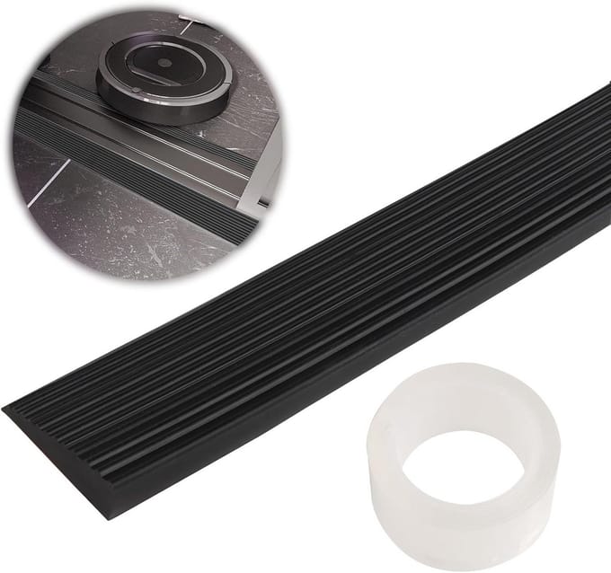 Zelfklevende Drempelhelling Rubber - Overgangsprofiel voor Deuren en Drempels (100 cm)