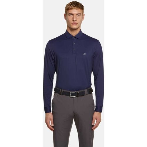 Meyer Polo Bryson Active High Performance Long Sleeve Jersey-Look Marine / male