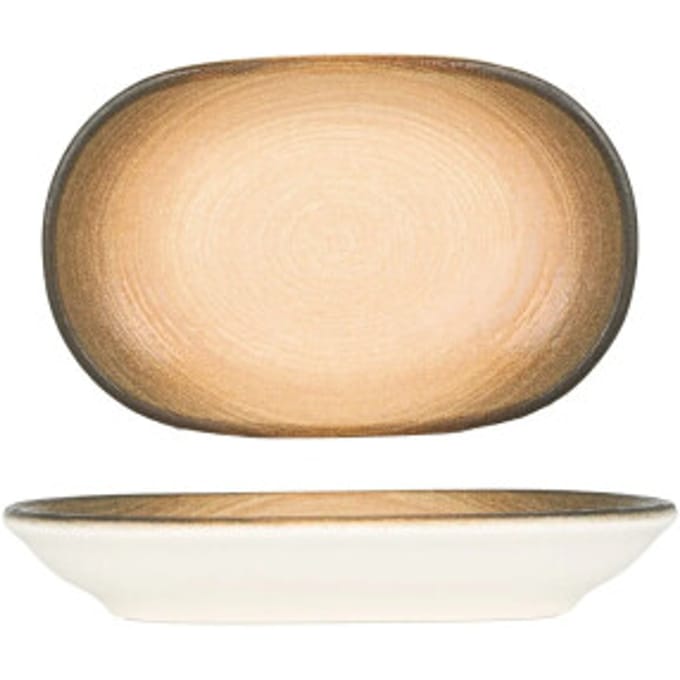 ID Fine Serveerschaal - Canyon - Porselein - 18 cm - set van 2