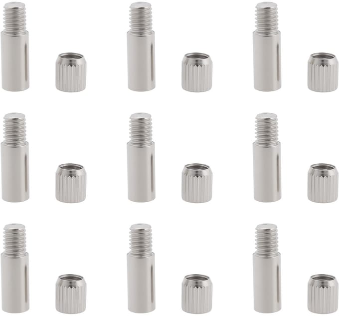 Dailygoods - 80 Stuks 6mm Kast Plank Pins voor Meubels