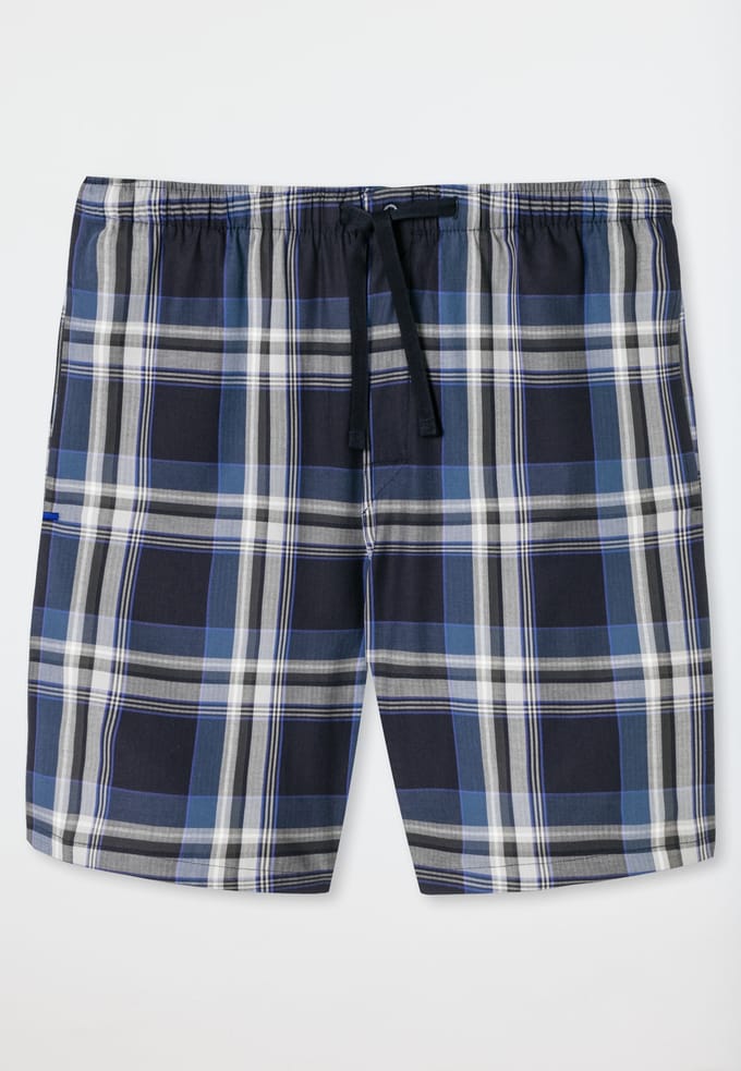 Korte bermuda van geweven stof met veelkleurig geruit patroon - Mix+ Relax 48