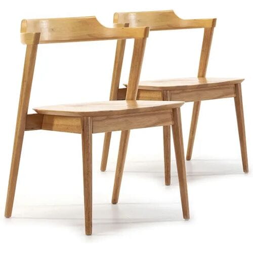 VS Venta-stock Set van 2 stoelen Venus Kleur Eiken, Massief Hout, 58 x 57,5 x 76 cm