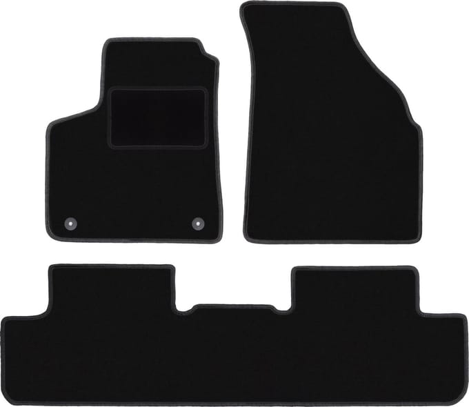 Zwarte veloursmatten voor: Daewoo Tacuma minivan (2000-2011)
