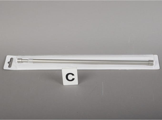 Gifi Diffusion - Uitschuifbare gordijnroede - 30-50 cm - zilver