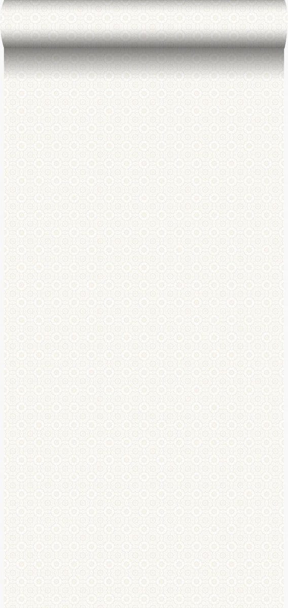 Origin Wallcoverings behang kant-motief zilver - 53 cm x 10.05 m - 346816