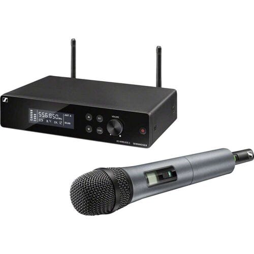 Draadloze microfoonset Sennheiser XSW 2-865-E Zendmethode:Radiografisch Incl. klem, Incl. tas