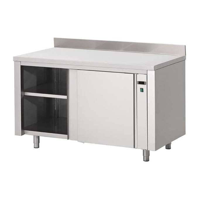 Gastro M RVS warmhoudkast met achteropstand 85x200x70cm