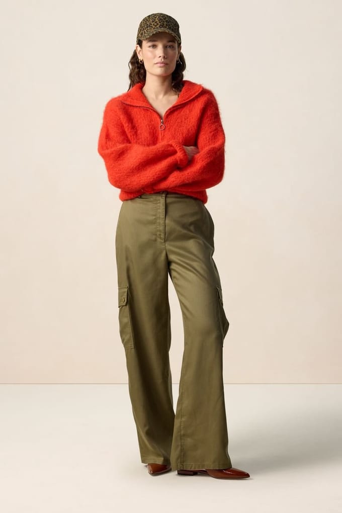 Sissy-Boy - Groene cargo broek