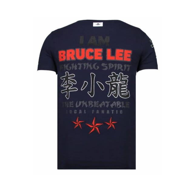 Local Fanatic Fighter bruce lee t-shirt rhinestones