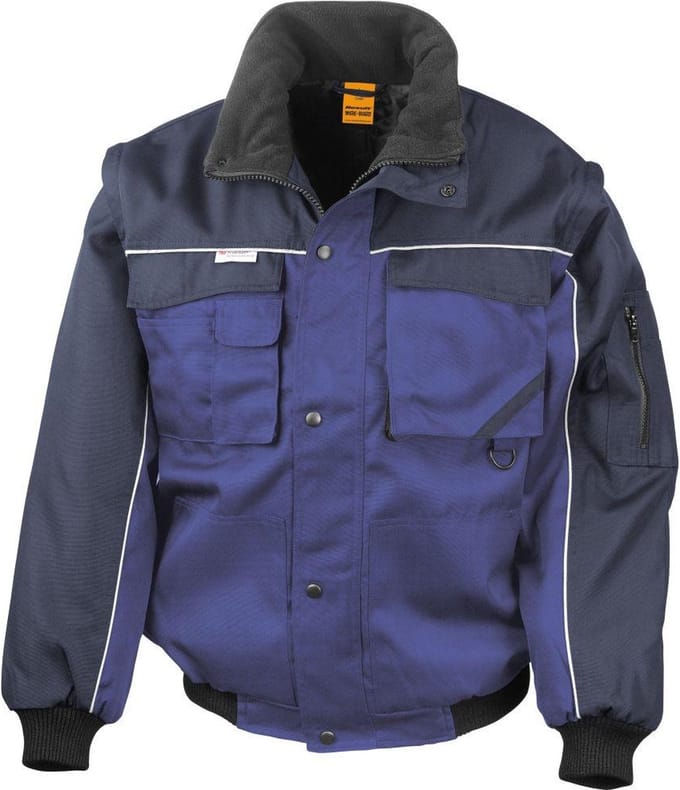 Result - Work-Guard - Werkkleding Jas - Royal Blue/Navy - Maat XXL