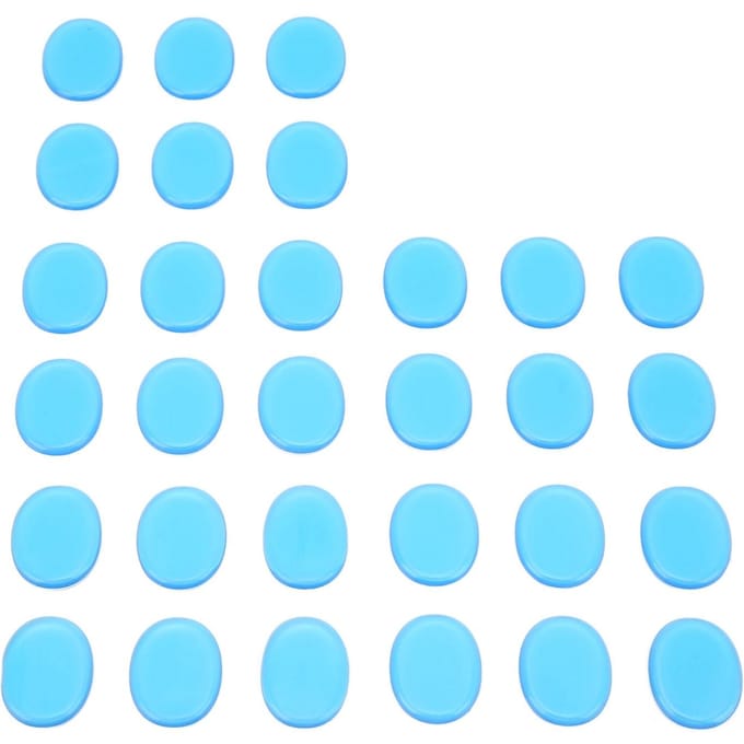 30 stuks Drum Dempers Gel Pads Siliconen Drum Dempers Geluiddempende Muffler Pads Blauw