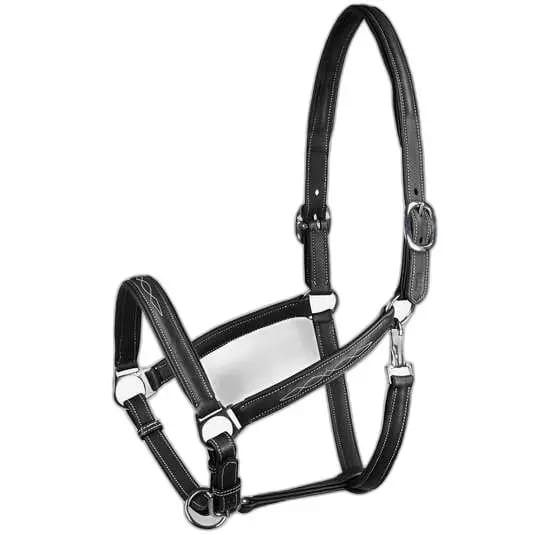 Horze Warren Zacht Leren Halster, Black, Vollblut