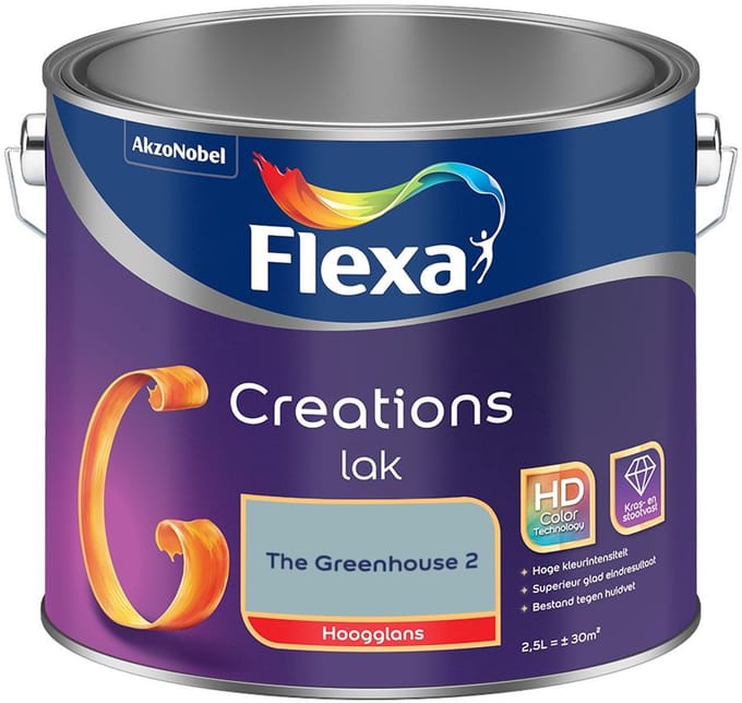 Flexa - Creations Lak Hoogglans - The Greenhouse 2 - Mengverf - 2,5 L