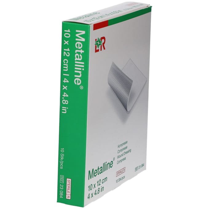 Metalline Steriel Kompres 10 x 12cm 23084 Compressen