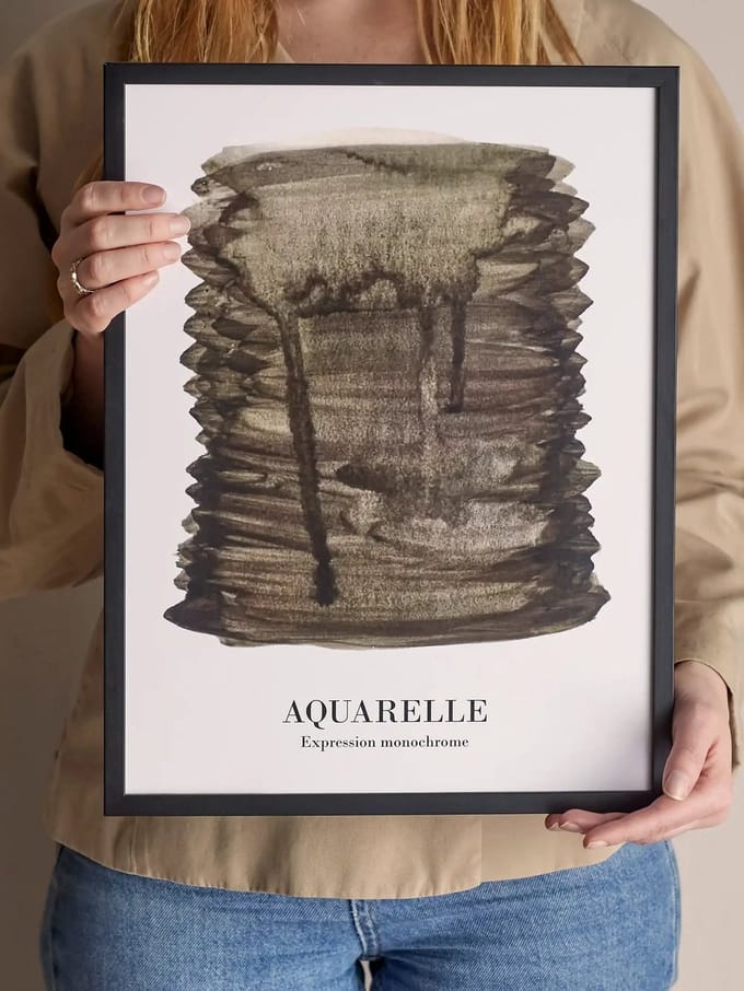 Bloomingville Poster zwart Ravenna 32x42cm