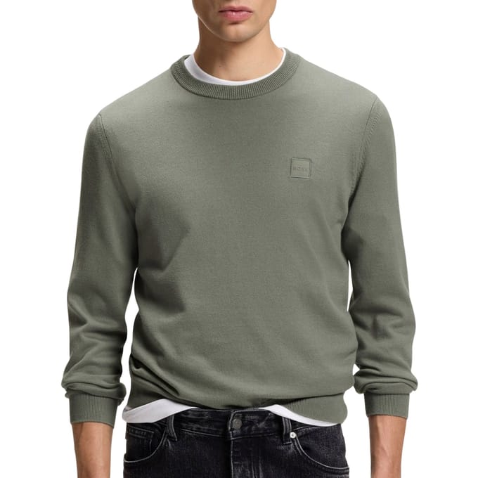 Regular fit gebreide pullover van mix van katoen en kasjmier Model 'KANOVANO_S'