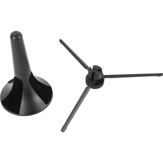 Support de Trompette Pliable Support de Saxophone Portable Plastique Hauteur Réglable Support pour Instrument à Vent black