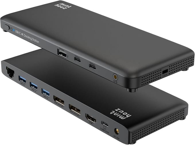 Universele USB-C Dockingstation voor Meerdere Schermen en Randapparatuur