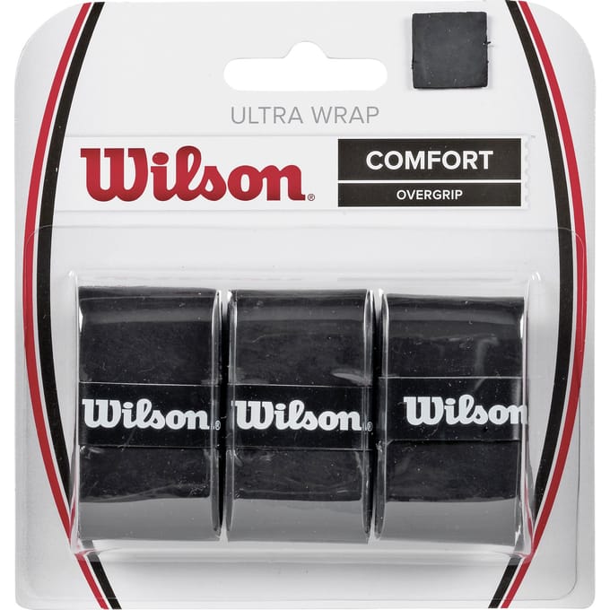 Wilson Ultra Wrap Verpakking 3 Stuks-Zwart