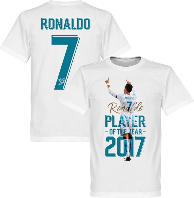 Ronaldo Player Of The Year 2017 T-Shirt - L
