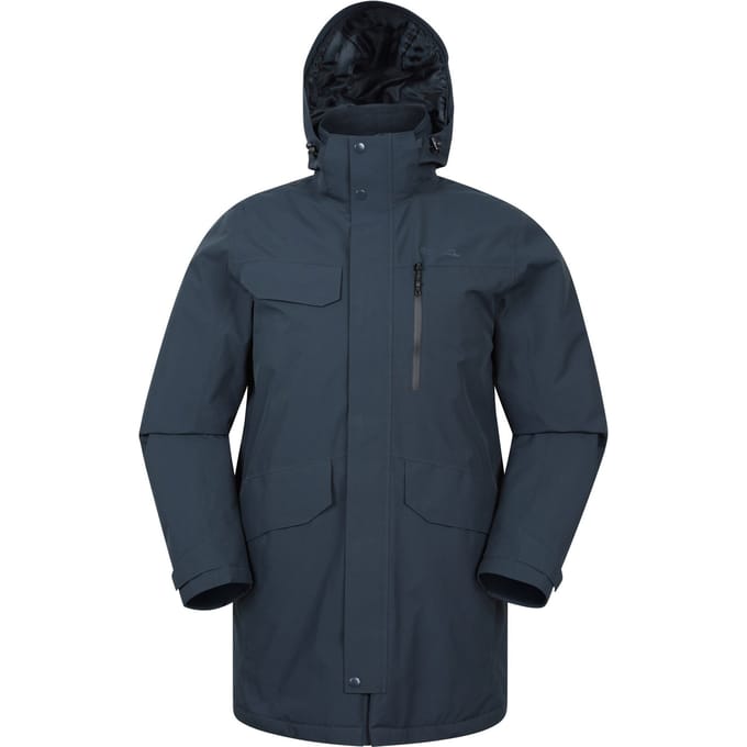 Mountain Warehouse Waterdicht gewatteerd herenjack (Marine)